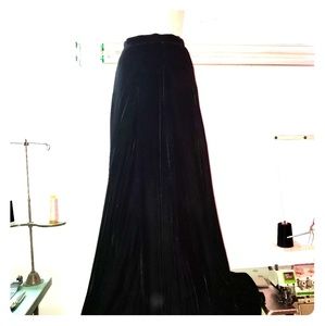 Vintage YSL crushed velvet Maxi skirt